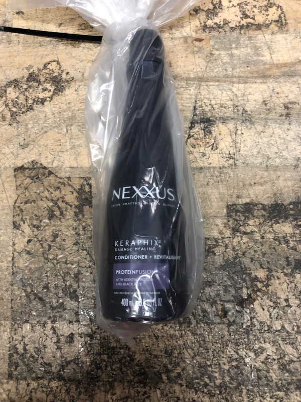 Photo 2 of (1) Nexxus KERAPHIX Shampoo & (1) Nexxus KERAPHIX Conditioner - 13.5 oz (400 ml) EACH - Damage Healing - Keratin Protein and Black Rice - For Severely Damaged Hair