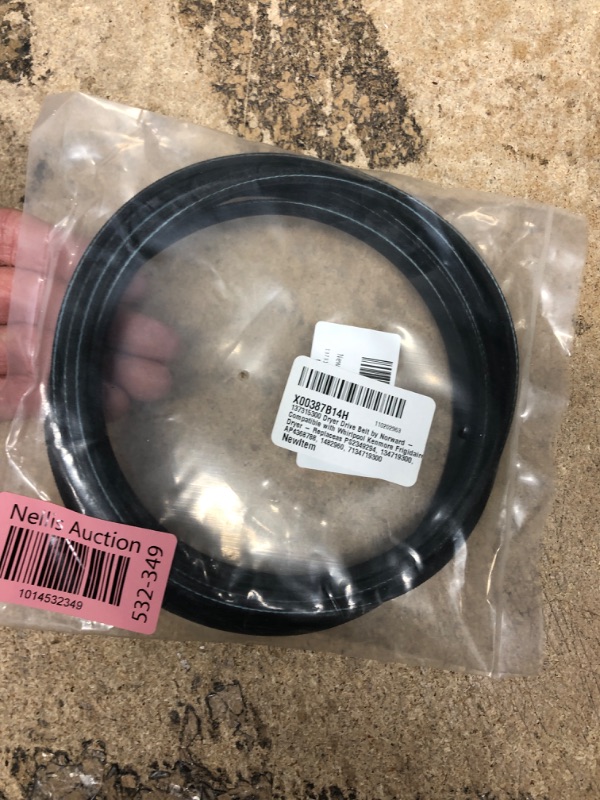 Photo 2 of **NEW**  137315300 Dryer Drive Belt by Norward - Compatible with Whirlpool Kenmore Frigidaire Dryer - Replaceas PS2349294, 134719300, AP4368788, 1482960, 7134719300