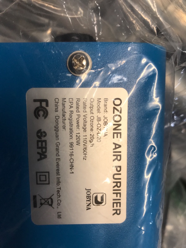 Photo 1 of AIRTHEREAL MA5000 Commercial Ozone Generator, 5000mg/h O3 Machine Home Air Ionizers Deodorizer for Rooms, Smoke, Cars and Pets, Blue
