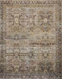 Photo 1 of **MINOR STAIN**Loloi II Layla Printed Oriental Distressed Olive / Charcoal Area Rug SIZE 9'-0"x12'-0"
