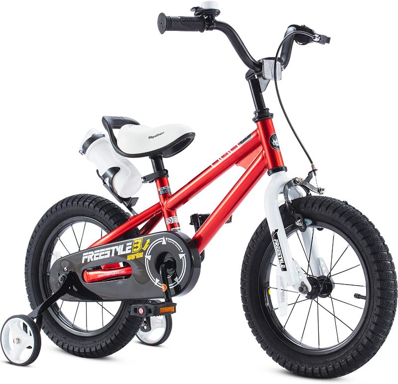 Photo 1 of **MISSING HARDWARE,SEE NOTES**RoyalBaby Freestyle Kids Bike 16 Inch Bicycle for Boys Girls Ages 3-12 Years, RED