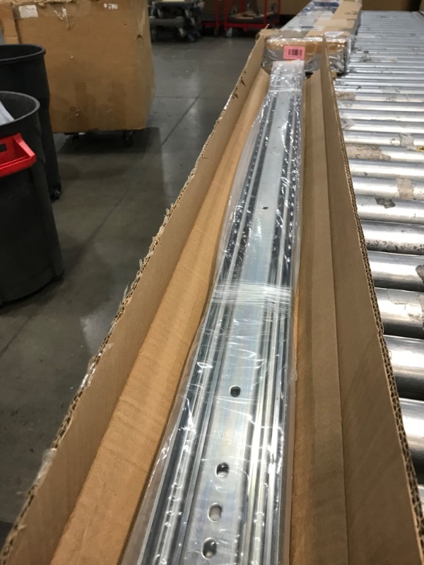 Photo 2 of  52" Industrial Grade Heavy Duty Drawer Slide Without Lock #VA2576, 3" Widening Up to 326lb Load Capacity, 3-Fold Full Extension, Ball Bearing, Side Mount, 1-Pair
