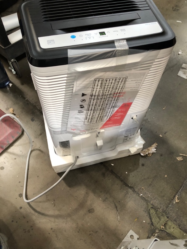 Photo 3 of **NEW**  Frigidaire FFAP5033W1 Dehumidifier, High Humidity 50 Pint Capacity with Built-In Pump and a Easy-to-Clean Washable Filter, in White