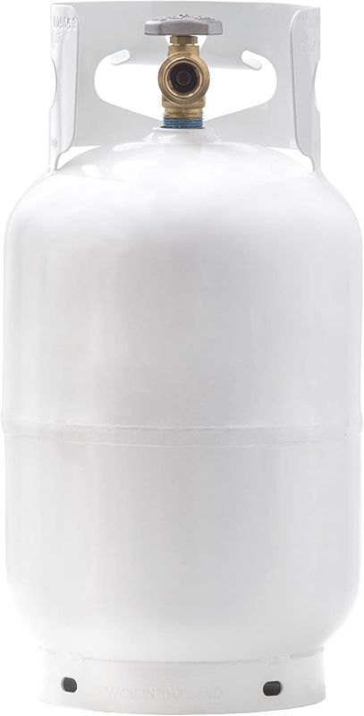 Photo 1 of  11 Pound Propane Tank Cylinder with Type 1 OPD Valve, White
