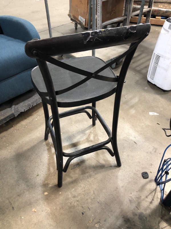 Photo 2 of 24 INCH HIGH BAR STOOL METAL BLACK 