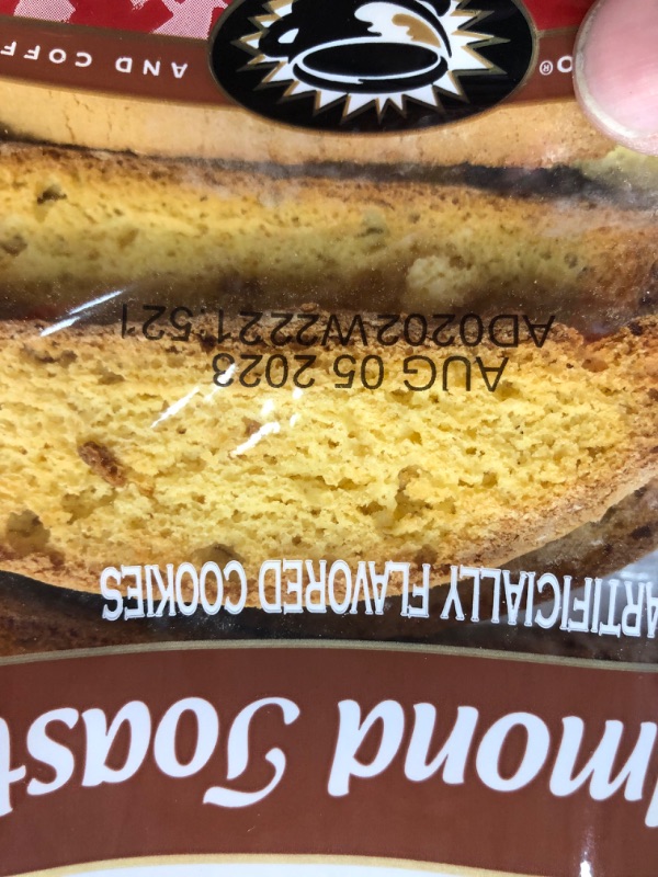 Photo 3 of *EXP 8/5/23* Stella D'oro Almond Toast Crunchy Coffee Treats Cookies, 6.6 Oz (Pack of 12)