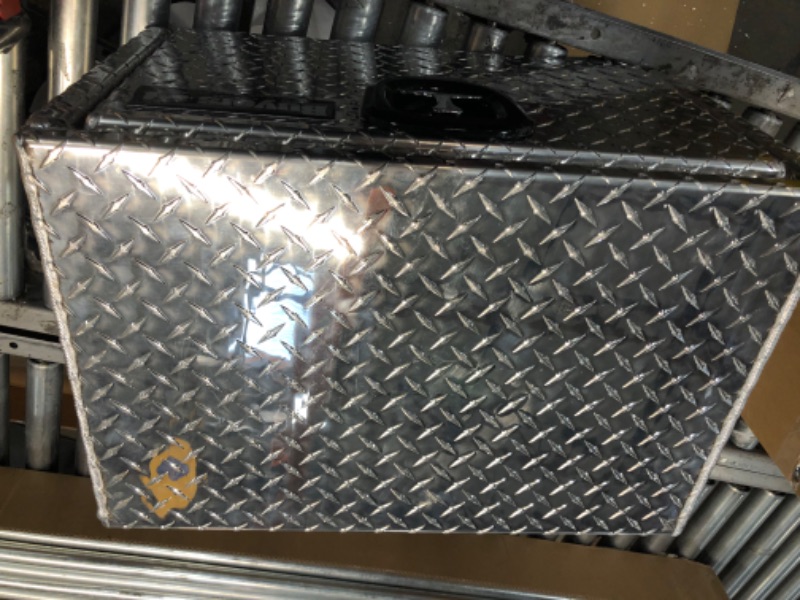 Photo 5 of 2'x1'4"xz1'2" Buyers DIAMOND TREAD ALUMINUM UNDERBODY TRUCK TOOL BOX SERIES
, **Does not lock missing keys** 