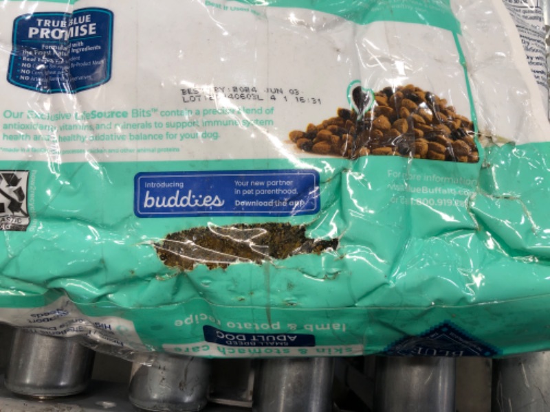 Photo 1 of **MINOR TEAR**Blue Buffalo Basics Limited Ingredient Grain-Free Formula Lamb & Potato Recipe Small Breed Adult Dry Dog Food, 11-lb bag