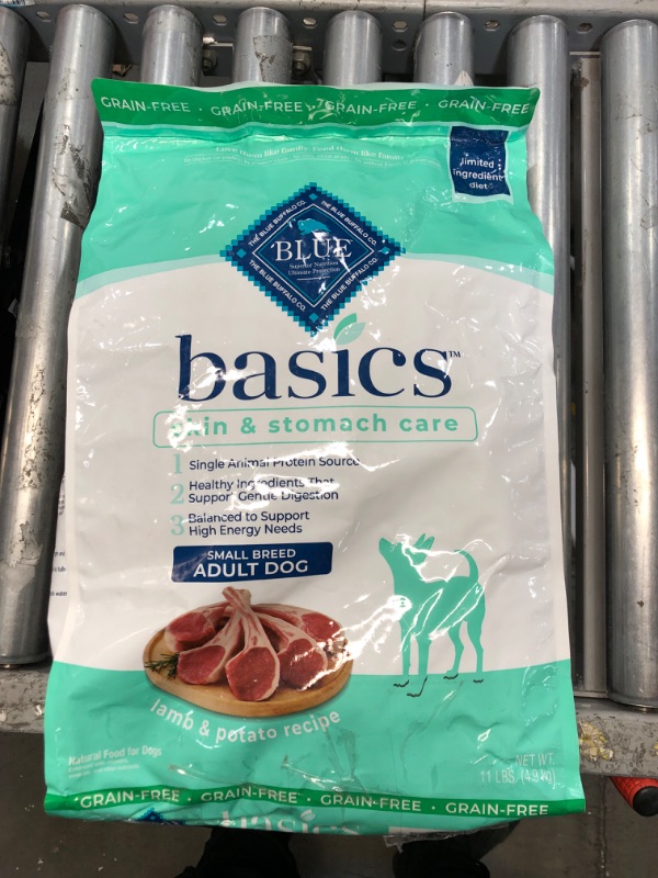 Photo 2 of **MINOR TEAR**Blue Buffalo Basics Limited Ingredient Grain-Free Formula Lamb & Potato Recipe Small Breed Adult Dry Dog Food, 11-lb bag