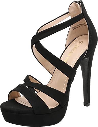 Photo 1 of DREAM PAIRS Women's High Heel Platform Dress Pump Sandals SIZE 7.5
