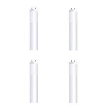 Photo 1 of 3 ft. 12-Watt T8 25W/ T12 30W Equivalent Cool White (4100K) G13 Plug and Play Linear LED Tube Light Bulb (4-Pack)
