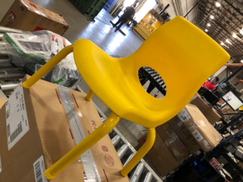 Photo 2 of Angeles 10"H MyPosture Chair, Yellow, AB8010PY, Homeschool Classroom Furniture, Flexible Seating, Kids School Desk Chair, Boys-Girls Stackable Chair https://a.co/d/epWuloN