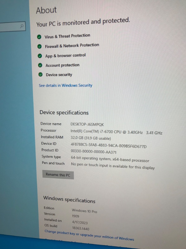 Photo 4 of Lenovo ThinkCentre M910Q Tiny Desktop Computer, Intel Core i7-6700T Upto 3.6GHz, 32GB RAM, 1TB NVMe SSD, 4K 3-Monitor Support DisplayPort, HDMI, AC Wi-Fi, Bluetooth - Windows 10 Pro (Renewed)