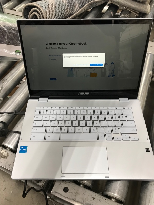 Photo 1 of ASUS Chromebook Flip CX3, 14" Touchscreen FHD NanoEdge Display, Intel Core i3-1110G4 Processor, 128GB SSD, 8GB RAM, Garaged Stylus, Backlit Keyboard, Wi-Fi 6, Chrome OS, AI Blue, CX3400FMA-DH388T-S Core i3-1110G4 8 GB 128 GB