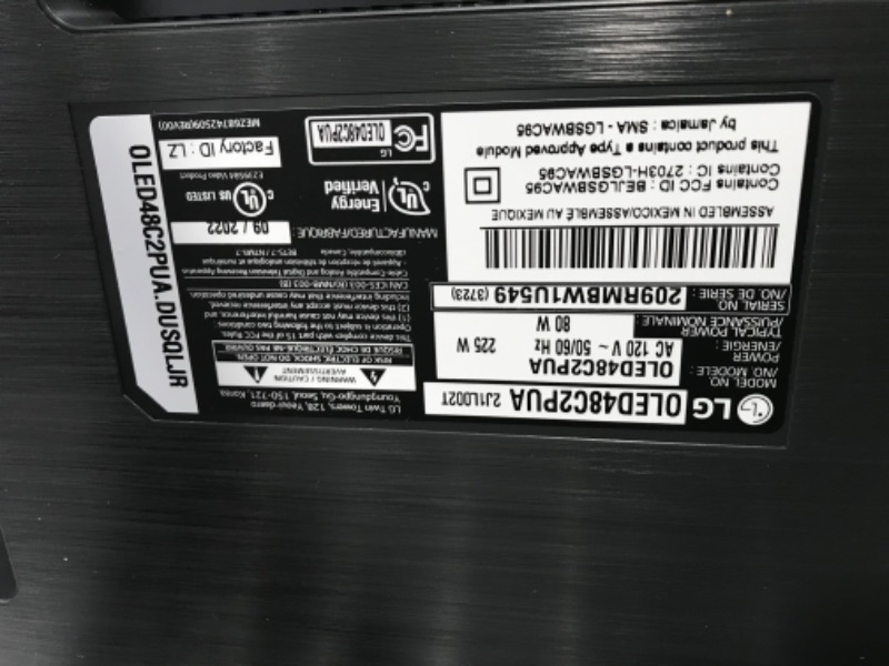 Photo 1 of LG C2 Series 48-Inch Class OLED evo Smart TV OLED48C2PUA, 2022 - AI-Powered 4K TV, Alexa Built-in