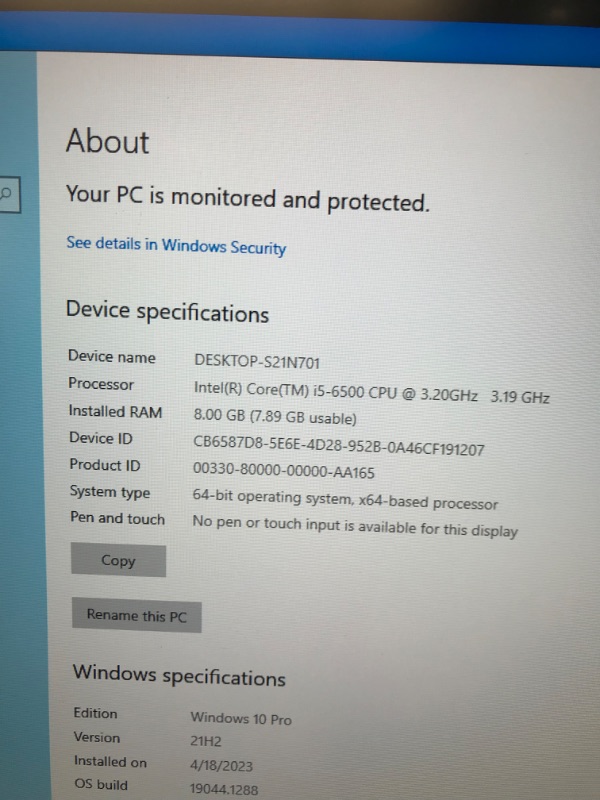 Photo 4 of Dell Optiplex 7040 Mini Tower Desktop, Intel Quad Core i5 6500 3.2Ghz, 8GB DDR4, 512GB SSD Hard Drive, HDMI, Windows 10 Pro (Renewed)