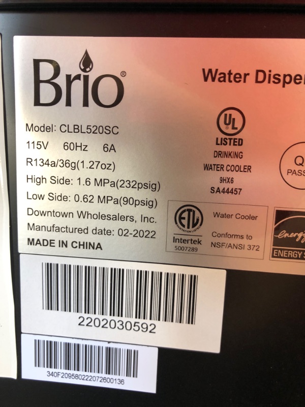 Photo 6 of (PARTS ONLY)Brio Self Cleaning Bottom Loading Water Cooler Water Dispenser - Limited Edition