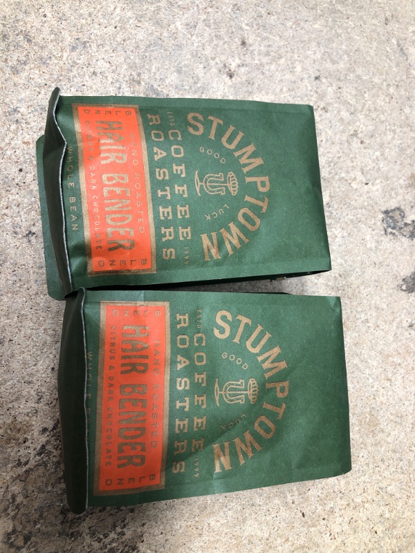 Photo 2 of (2) Stumptown Coffee Roasters, Medium Roast Whole Bean Coffee - Hair Bender 12 Ounce Bag with Flavor Notes of Citrus and Dark Chocolate