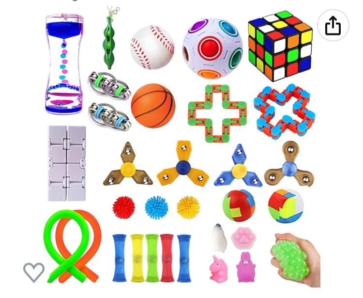 Photo 1 of 32 Pack Sensory Fidget Toys Set, Stress Relief Kits for Kids Adults, Gifts for Birthday Party Favors, Christmas Stocking Stuffers, School Classroom Rewards, Carnival Prizes, Pinata Goodie Bag Fillers