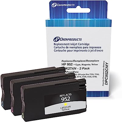 Photo 1 of Dataproducts Brand Remanufactured Ink Cartridge Replacement for HP 952 N9K27AN | Cyan, Magenta, Yellow