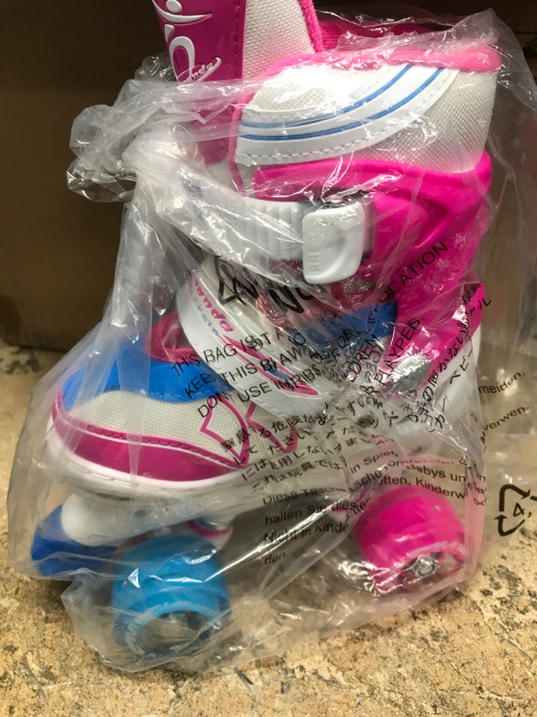 Photo 1 of *SIMILAR COLOR* Sowume Adjustable Roller Skates for Girls and Women, All 8 Wheels of Girl's Skates Shine, Safe and Fun Illuminating for Kids ( Size S 10/13) 