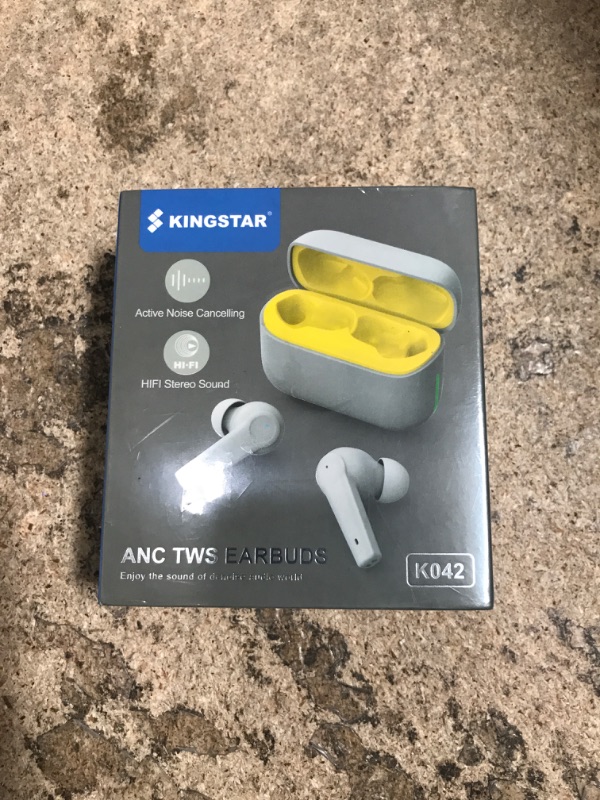 Photo 2 of Kingstar Noise Cancelling Wireless Earbuds Bluetooth 5.1 in-Ear Hybrid Active Noise Cancelling Headphones, ANC ENC Bluetooth Earbuds Touch Control IPX5 Earphones 4-Mic Premium Stereo Sound