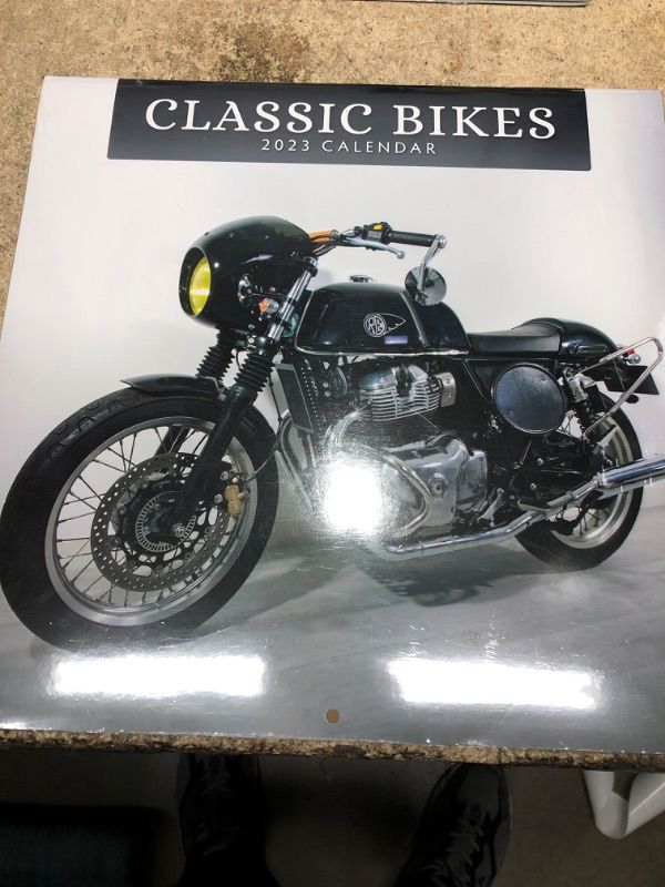 Photo 2 of 2023 Classic Bikes Monthly Wall Calendar by Red Robin Calendars 12" x 12"