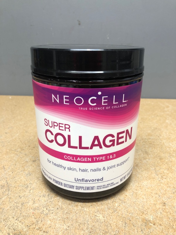 Photo 2 of *** Expired*** NeoCell Super Collagen Powder, 19oz, Non-GMO, Grass Fed, Paleo Friendly, Gluten Free, Collagen Peptides Types 1 & 3 for Hair, Skin, Nails and Joints (Packaging May Vary), 82 Servings