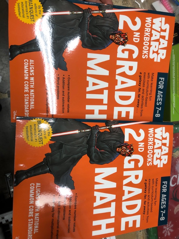 Photo 1 of 2 pack -  Star Wars Workbook: 2nd  Grade Math (Star Wars Workbooks) 