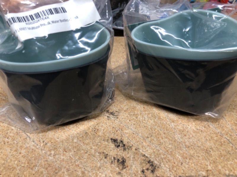 Photo 1 of * 2 pack *SAVVY PLANET Multiuse Protective Silicone Sleeve for Glass Bottles, Spray Bottles, Hydroflask, Water Bottles - 2 Pack Charcoal & Sage Green