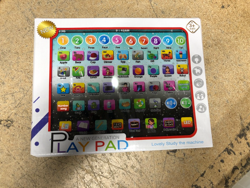 Photo 2 of SPOGENN Learning Tablet Educational Touch Pad for Fun Learn Number ABCs Spelling Animal Pink