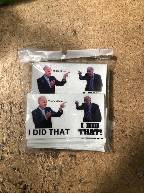 Photo 2 of 200Pcs I DID THAT Biden Stickers Gas Joe-Biden bumper sticker I DID THAT Stickers Funny That's All Me I Did That 200 PCS(2 Patterns)