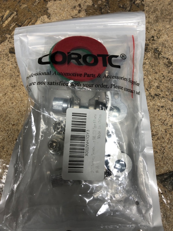 Photo 2 of COROTC 2PCS Battery Terminal Connectors, 4 Way Car Battery Terminal with Hex Wrench, Excellent Copper Car Battery Terminal Quick Release Disconnect, Positive Negative for SAE/JIS Type A Posts