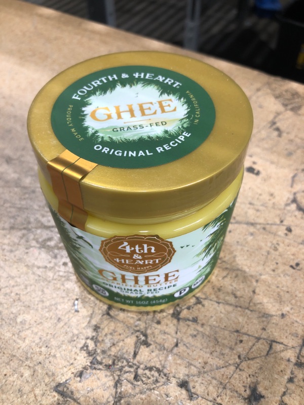 Photo 1 of 4th & Heart Ghee Clarified Butter, Grass Fed, Original Recipe, 16 oz (454 g)