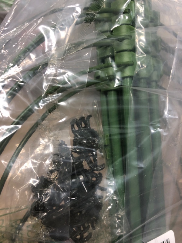 Photo 3 of **USED/POSSIBLE MISSING ITEMS**   Legigo Plant Support Cages with Adjustable Support Rings, 10 Pcs Plant Clips, Supporter for Home Garden Balcony for Orchids, Tomato, Climbing Plants Vegetables Flowers (36 inch-3pack)