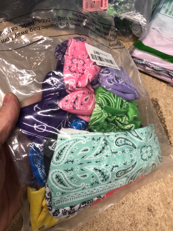 Photo 1 of Bag of Bandanas- Assorted Colors