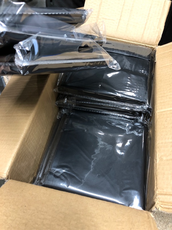 Photo 1 of **NEW/ALL ARE BLACK***   EDI Disposable Tablecloth 12 Packs (Black- Rectangular) 