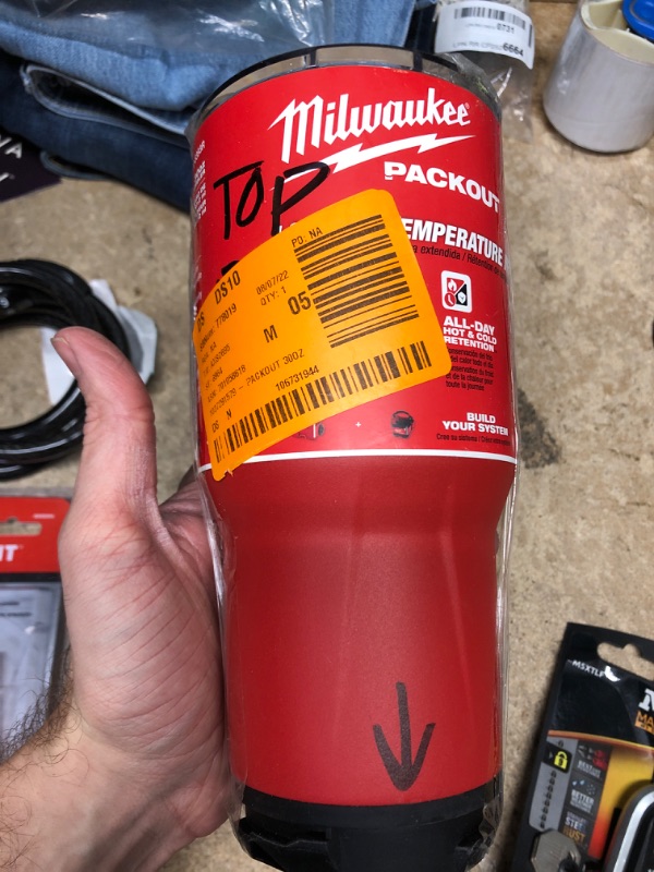 Photo 2 of **USED**  Milwaukee Electric Tool Packout 30 Oz Drink Tumbler