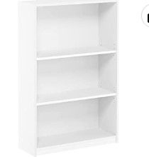 Photo 1 of **MINOR CORNER DAMAGED**
FURINNO JAYA Simple Home 3-Tier Adjustable Shelf Bookcase, White
