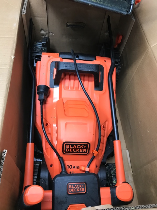 Photo 4 of **SEE NOTES**
BLACK+DECKER BEMW472BH 10AMP 15 Electric Mower
