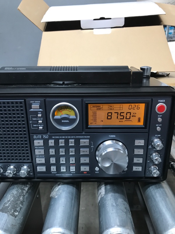 Photo 3 of Eton - Elite 750, The Classic AM/FM/LW/VHF/Shortwave Radio with Single Side Band, 360° Rotating AM Antenna, 1000 Channels, Back-Up Battery Packs, Commitment to Preparedness