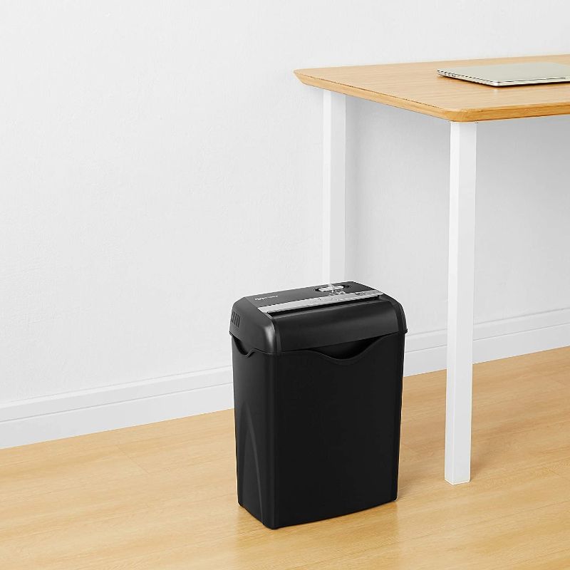Photo 1 of Amazon Basics 6-Sheet Cross-Cut Paper and Credit Card Home Office Shredder
