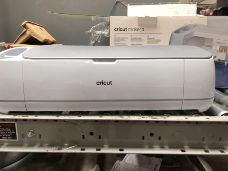 Photo 2 of ******INCOMPLETE*****   Cricut Maker 3 - Smart Cutting Machine, 2X Faster & 10X Cutting Force, Matless Cutting with Smart Materials, Cuts 300+ Materials, Bluetooth Connectivity, Compatible with iOS, Android, Windows & Mac