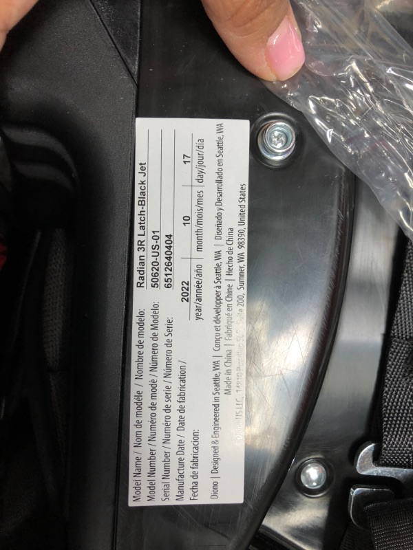 Photo 2 of MISSING STRAP COVERS******'
Diono Radian 3R, 3-in-1 Convertible Car Seat- Black Jet