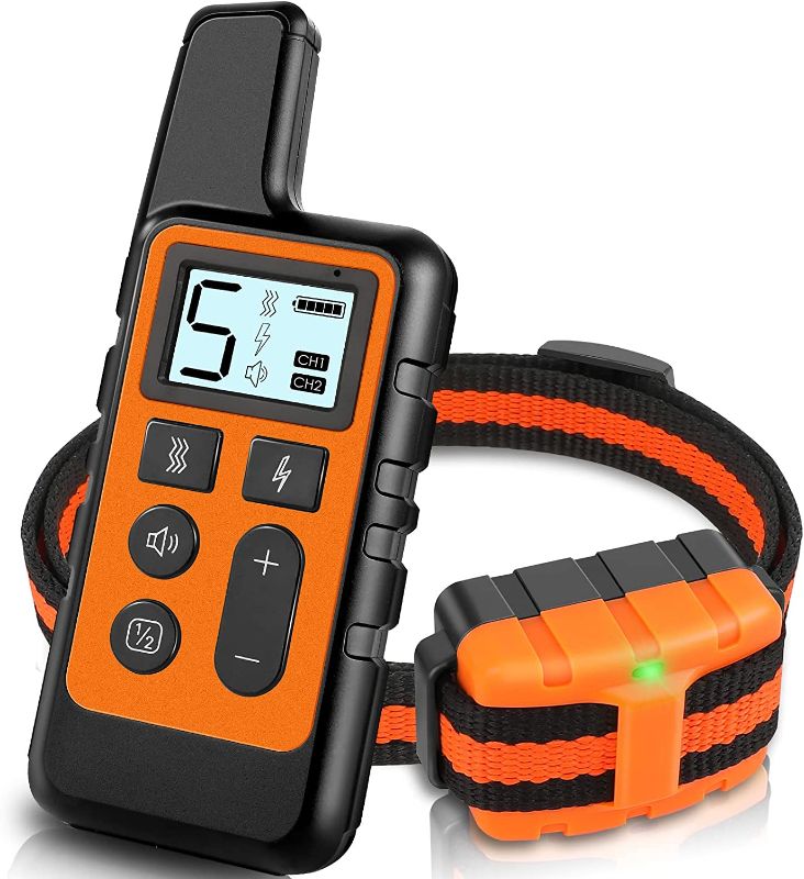 Photo 1 of Dog Training Collar with Remote Range 875 Yards for 2 Dogs, Electric Anti Bark Collar Adjustable for Small Medium Large Dogs, Waterproof, USB Rechargeable