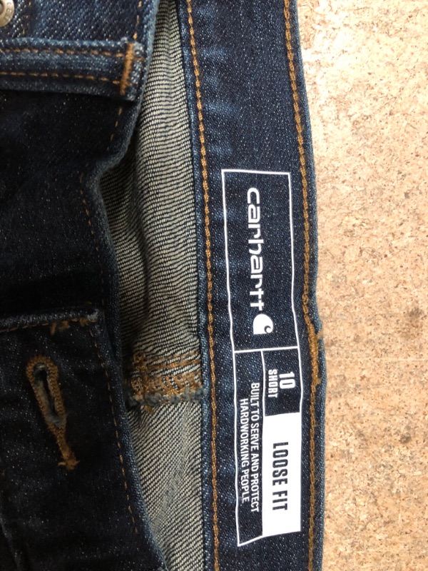 Photo 3 of Carhartt Women's Original Fit Blaine Jean (Regular and Plus Sizes) 10 Short Bluestone