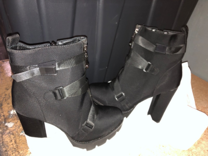 Photo 2 of Black High Heel Booties- size 10 women 