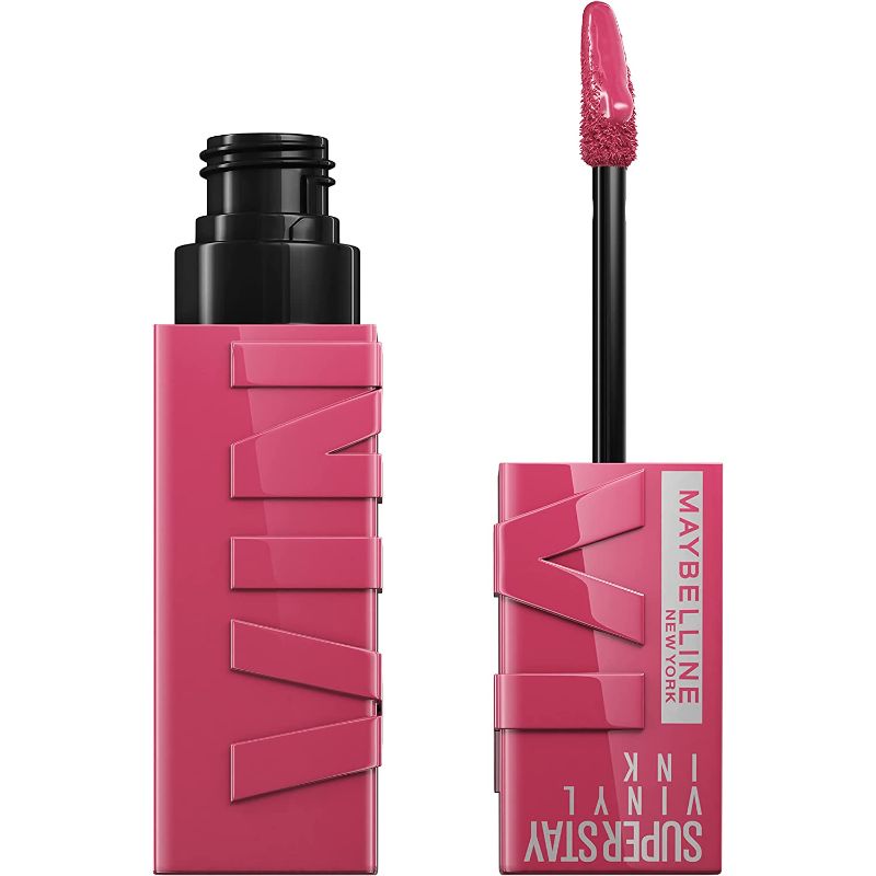 Photo 1 of 
Maybelline Super Stay Vinyl Ink Longwear No-Budge Liquid Lipcolor Makeup, Highly Pigmented Color and Instant Shine, Coy, Rose Mauve Nude Lipstick, 0.14 fl