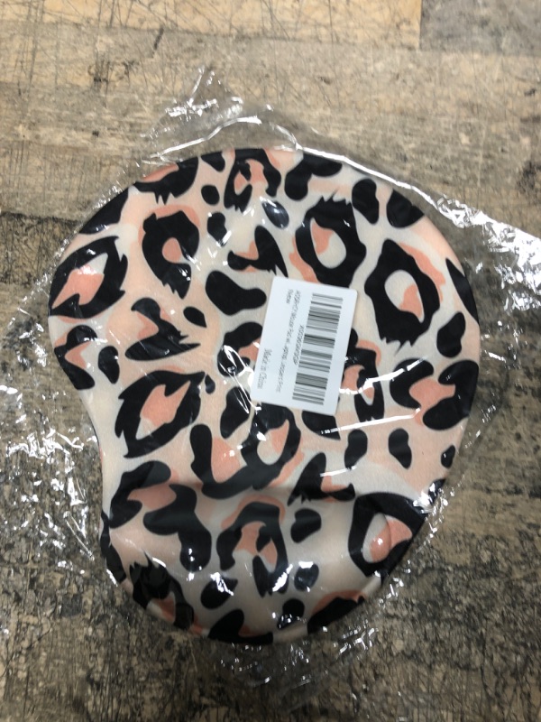 Photo 1 of AOSRHCY Mouse Pad with Wrist Support,Pain Relief Wrist Rest Pad with Lycra Cloth, Ergonomic Mouse Pads with Non Slip Rubber Base for Office, Gaming, Computer, Laptop, Leopard Print