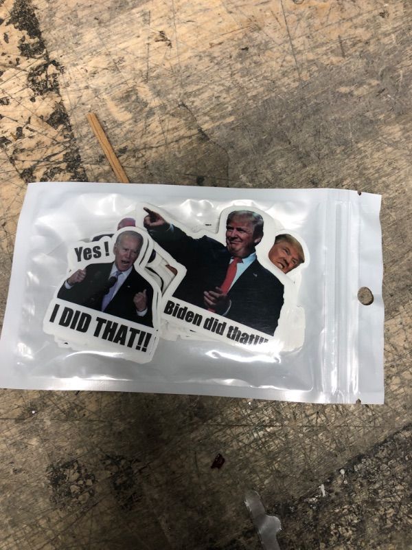 Photo 2 of 100 Pcs Funny I Did That Joe Biden Stickers for Gas Pump - Personalized Trump Small Sticker - I Did This It Sticker